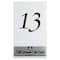 JAM Paper 4" x 5" White with Black Calligraphy Font 13-24 Table Number Tent Cards, 2 Packs of 12